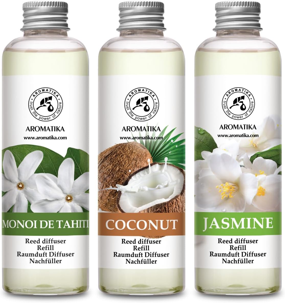 Jasmine Reed Diffuser Refill - Fresh Long Lasting Aroma
