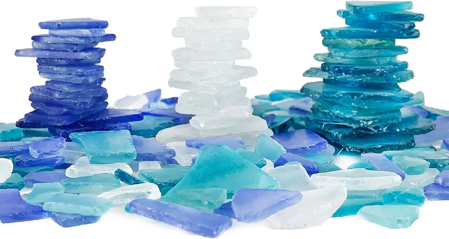 CYS EXCEL Sea Glass Vase Filler Mix 24 Ounces