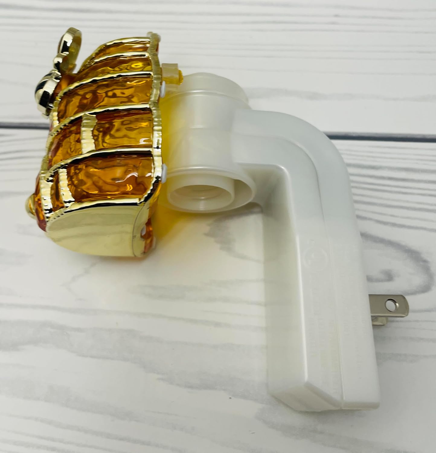 Stained Glass Beehive Wallflowers Scent Control Nightlight Plug