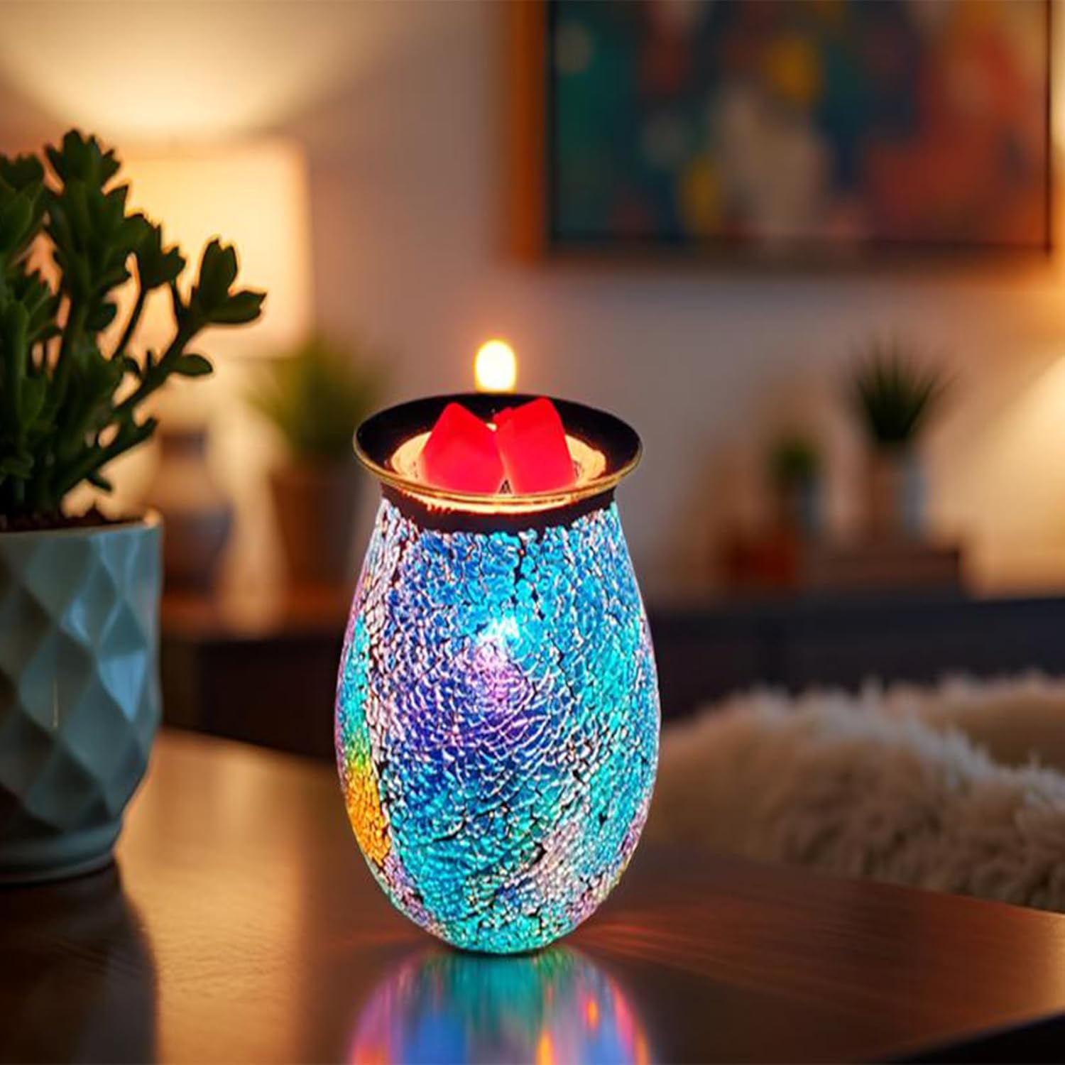WNP Electric Wax Melt Warmer Glass Scented Candle Warmer
