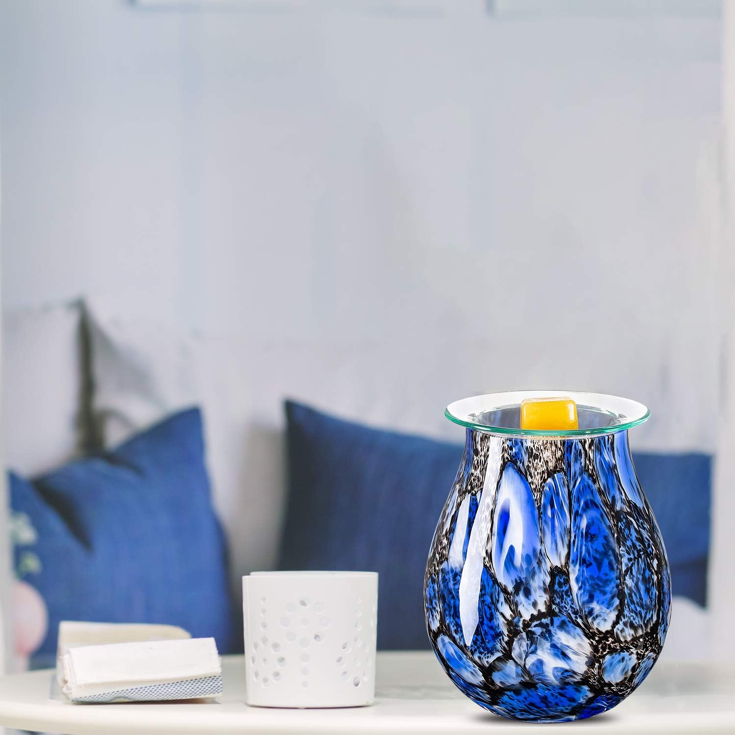 COOSA Electric Candle Warmer Dark Blue