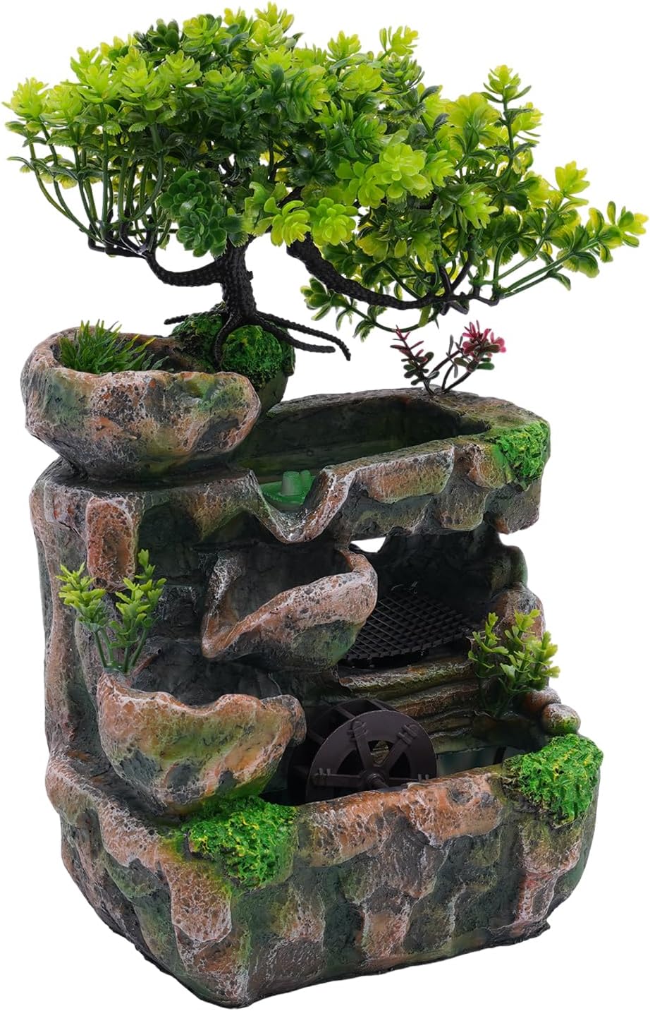Waterfall Fountain Tabletop Ornament with LED Light
