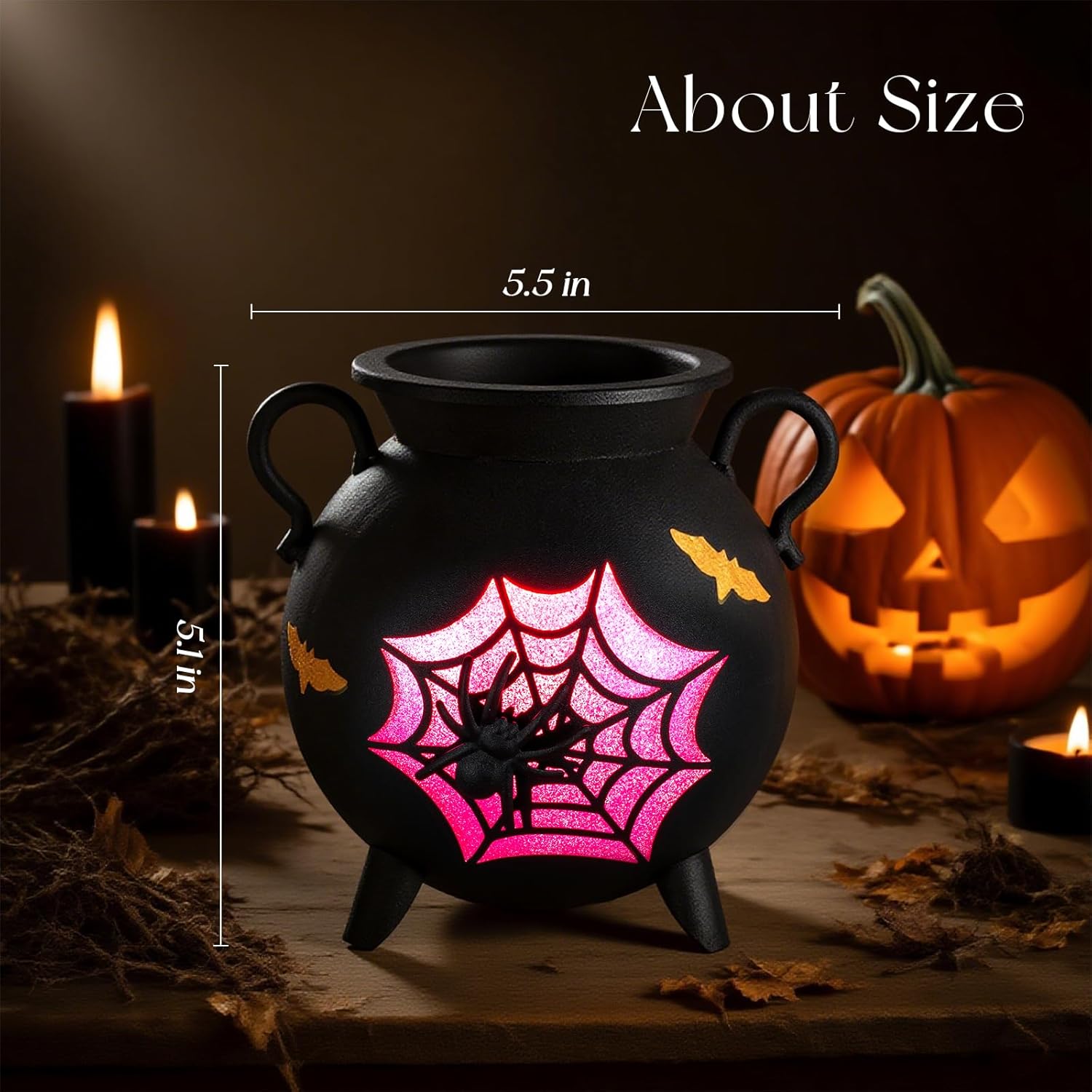 Candeldo Halloween Wax Melt Warmer with 2 Light Bulbs