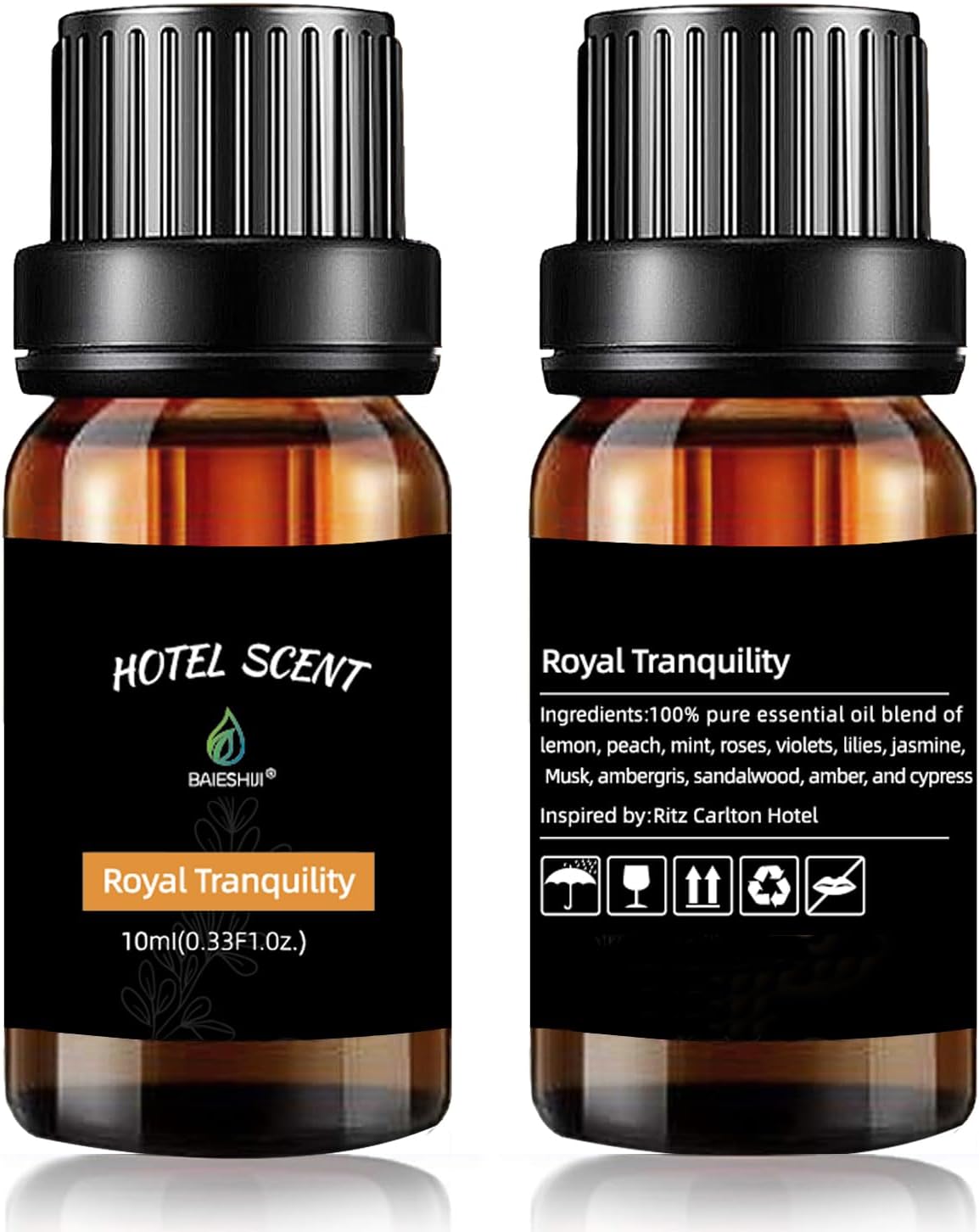 Hotel Inspired Aromatherapy Diffuser Oil with Lemon Jasmine Amber