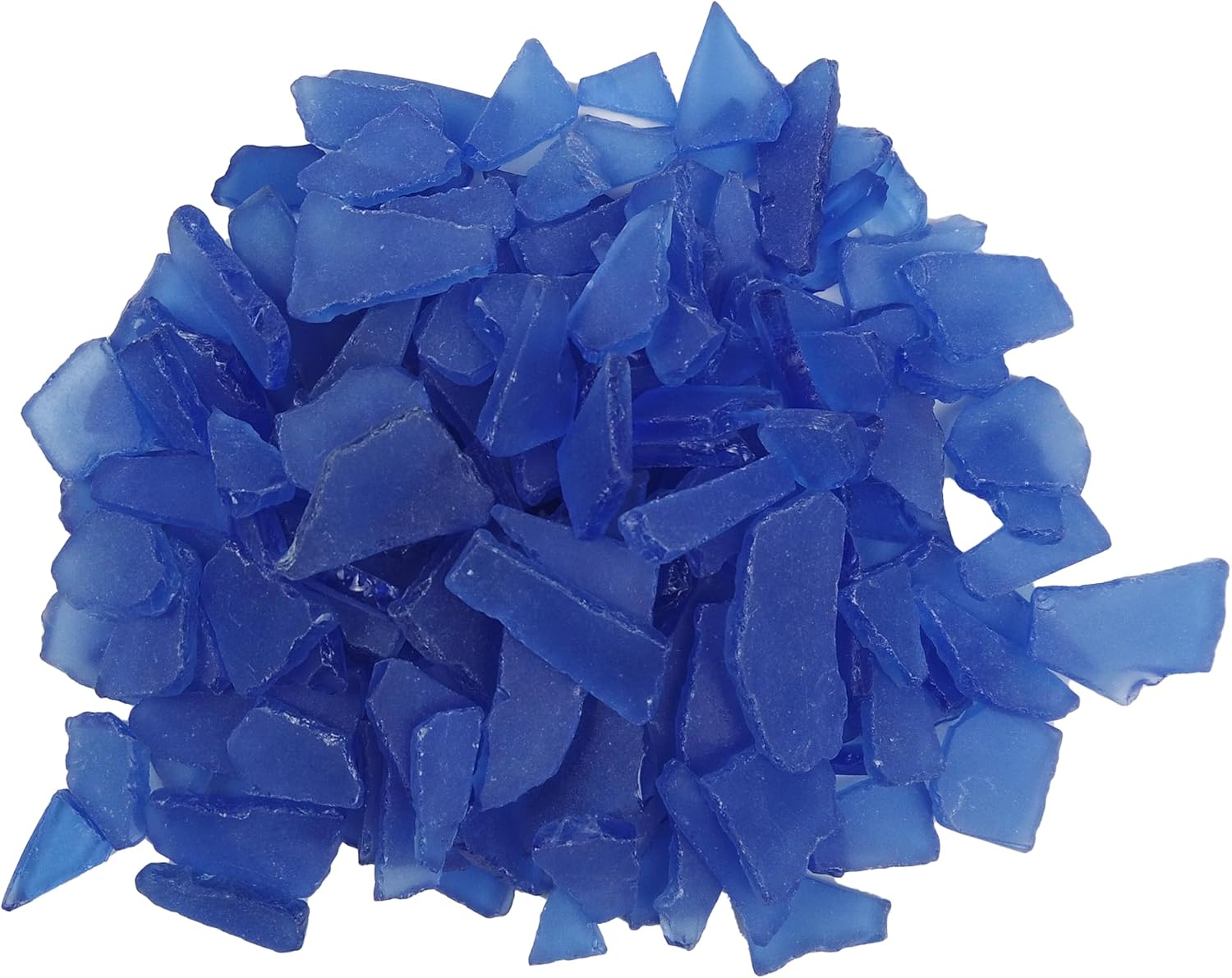 Blue Sea Glass for Crafts and Decor 13oz