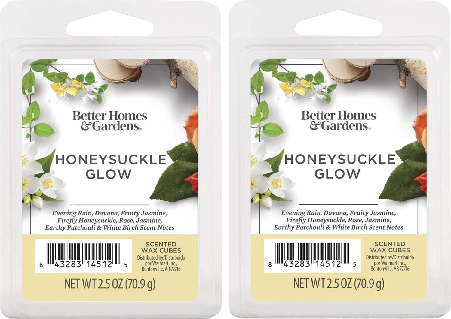 Better Homes and Gardens Honeysuckle Glow Wax Melts 2 Pack
