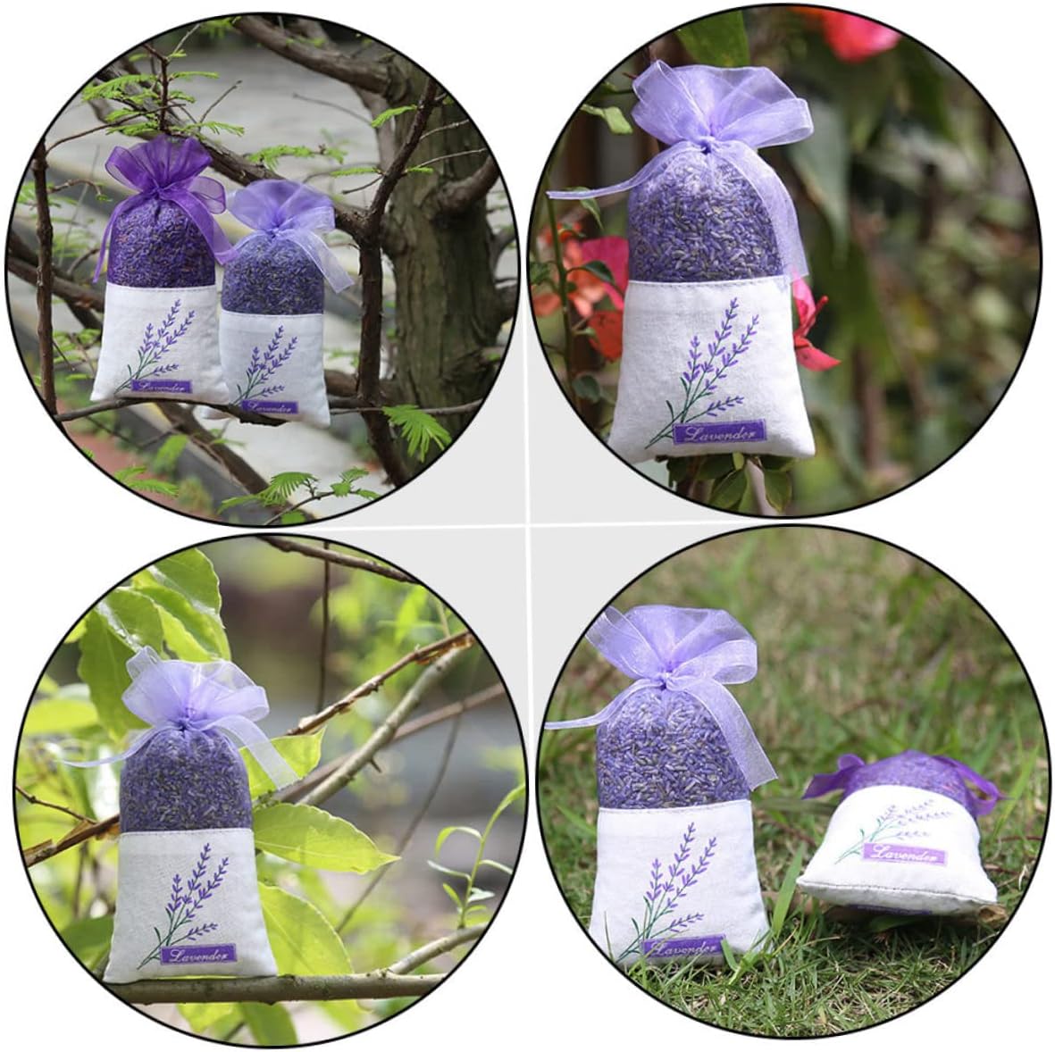 22Pcs Lavender Sachet Bags with Ribbon for Home and Kitchen Use