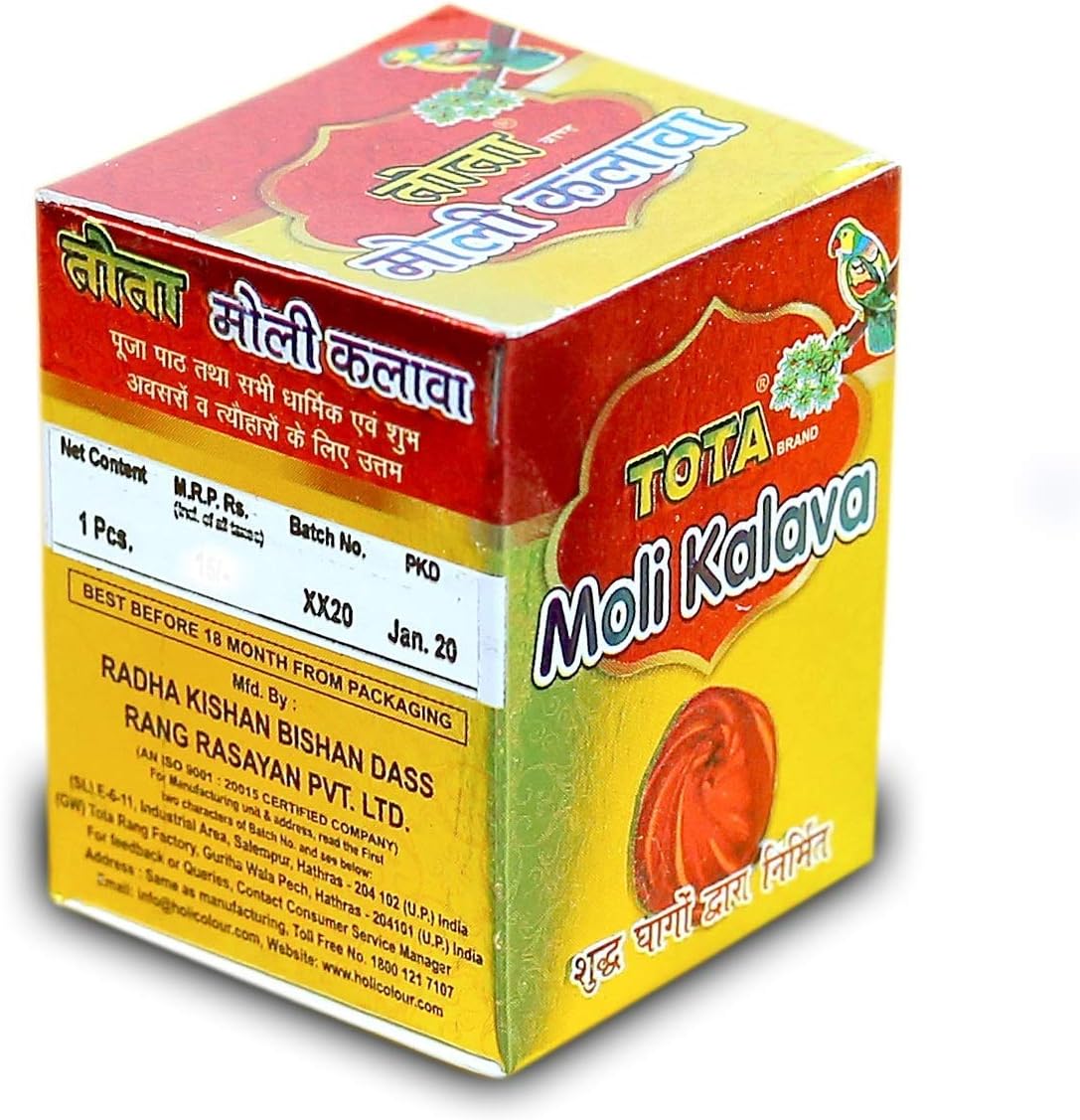 VRINDAVANBAZAAR COM TOTA Moli Kalava for Puja