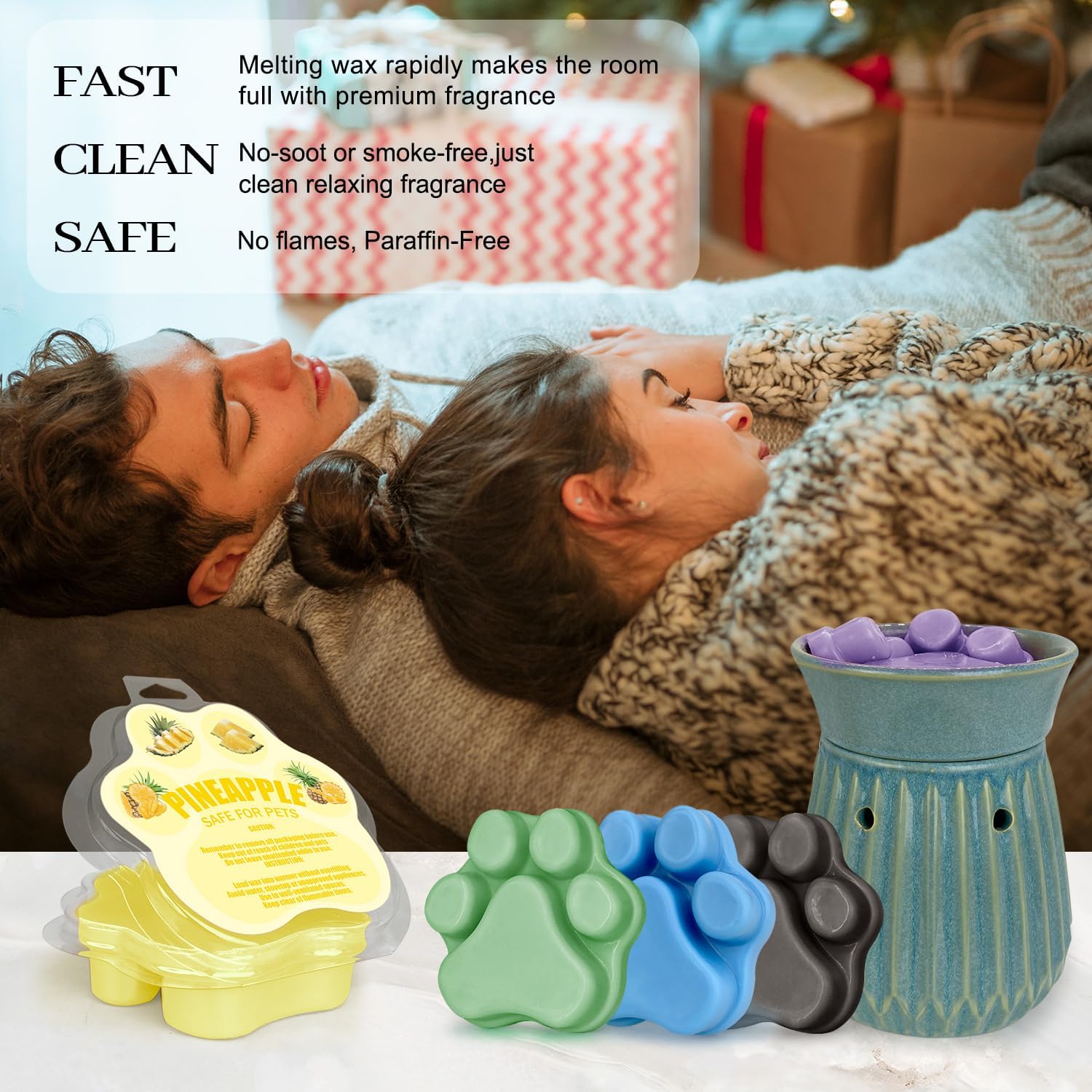 Amastika Wax Melts 8 Packs 8 Scent Cats Claw Fragrance Cubes