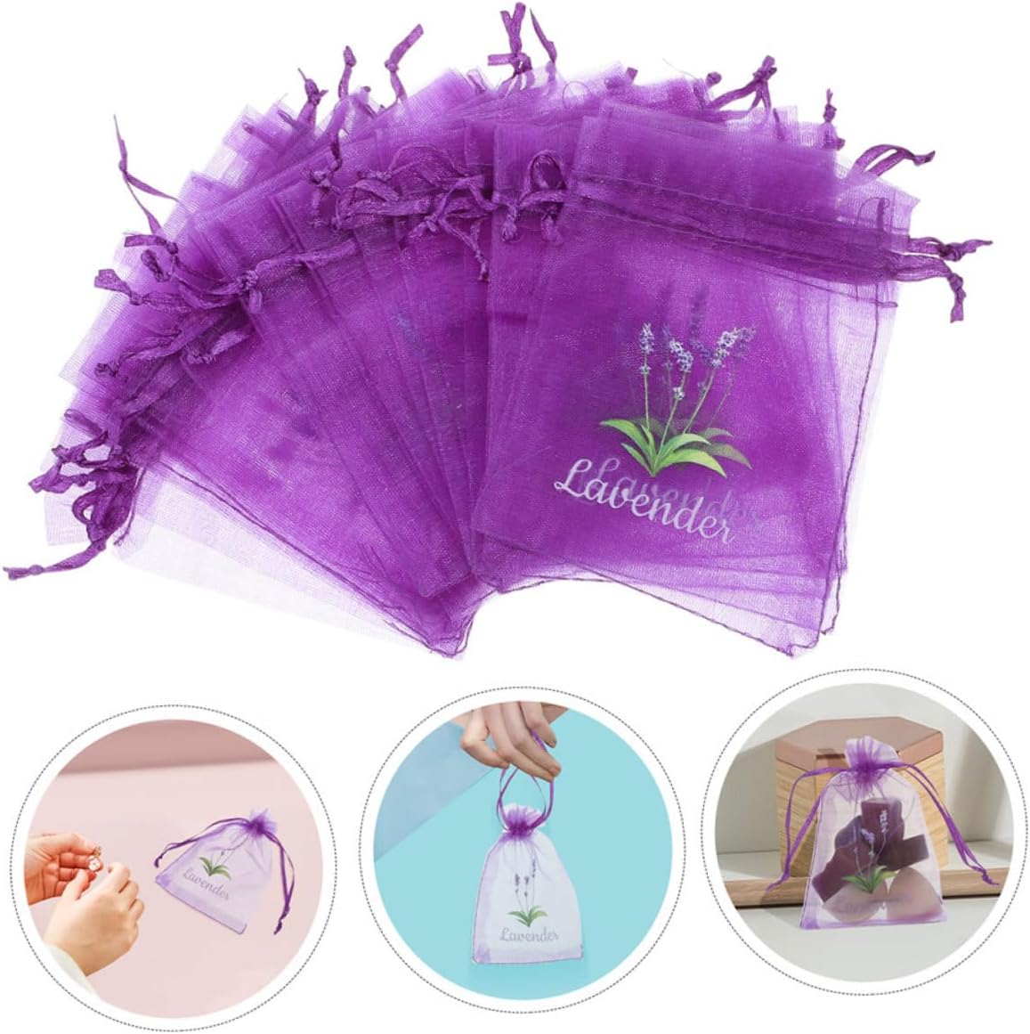 Happyyami 20pcs Lavender Sachet Bags