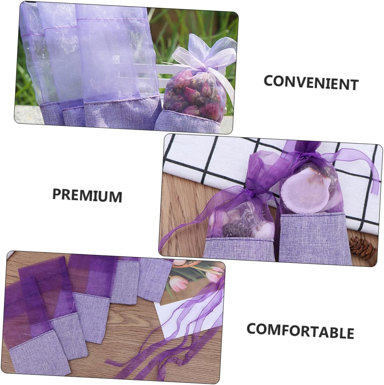 OATIPHO 24pcs Lavender Sachet Bags Air Freshener Pouches