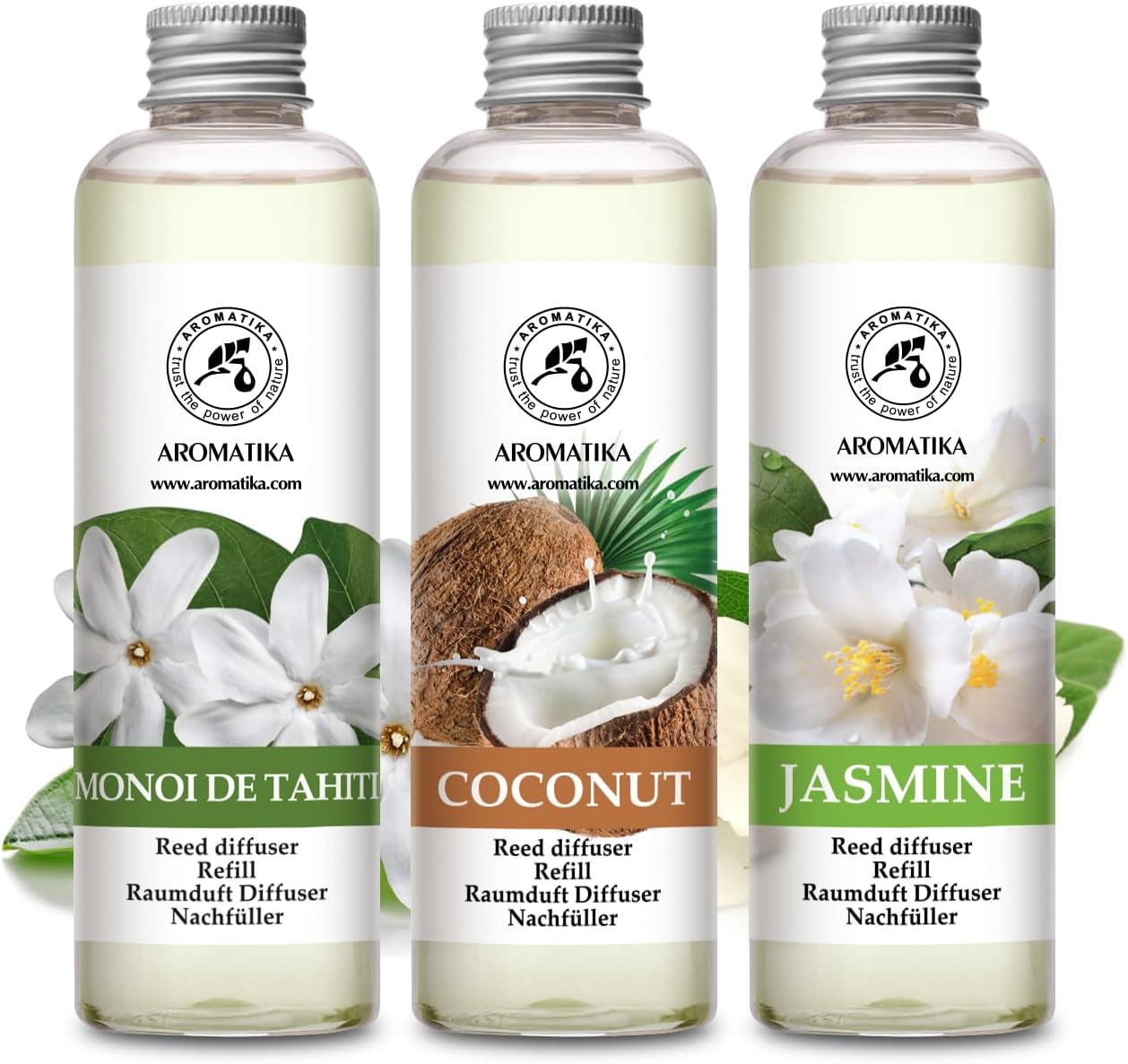 Jasmine Reed Diffuser Refill - Fresh Long Lasting Aroma
