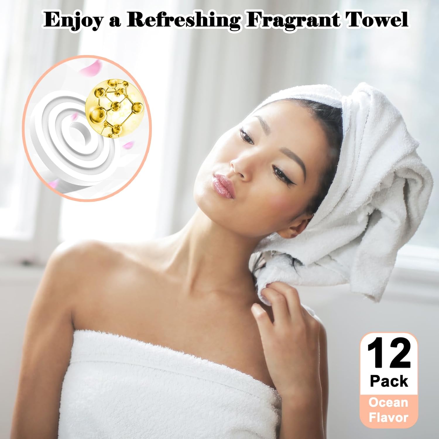 CYGCL 12 Pack Towel Warmer Fragrance Discs - Ocean Flavor