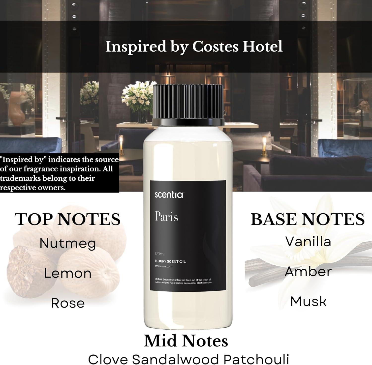 Hotel Costes Inspired Fragrance Oil - 120 mL Refill