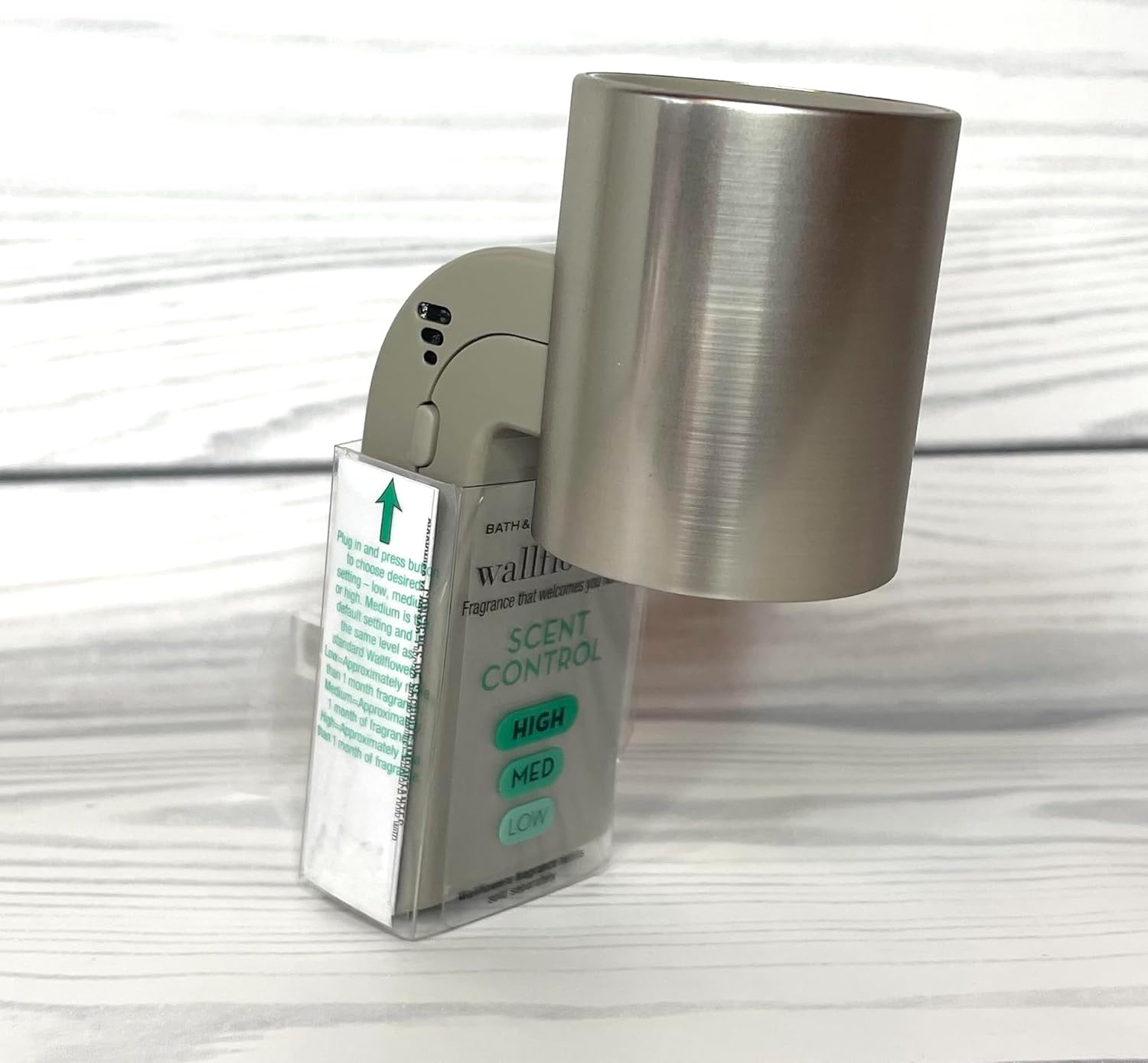 Silver Metallic Wallflowers Plug-in Scent Control