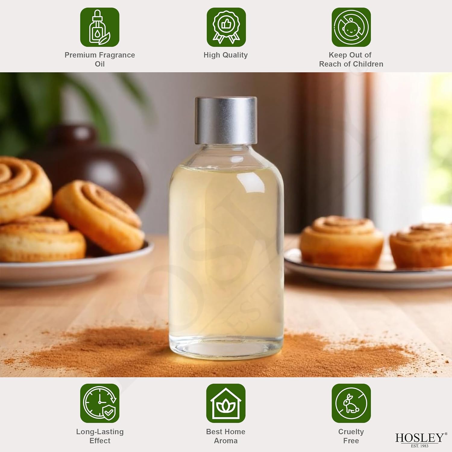 Hosley Cinnamon Roll Diffuser Refill Set of 2