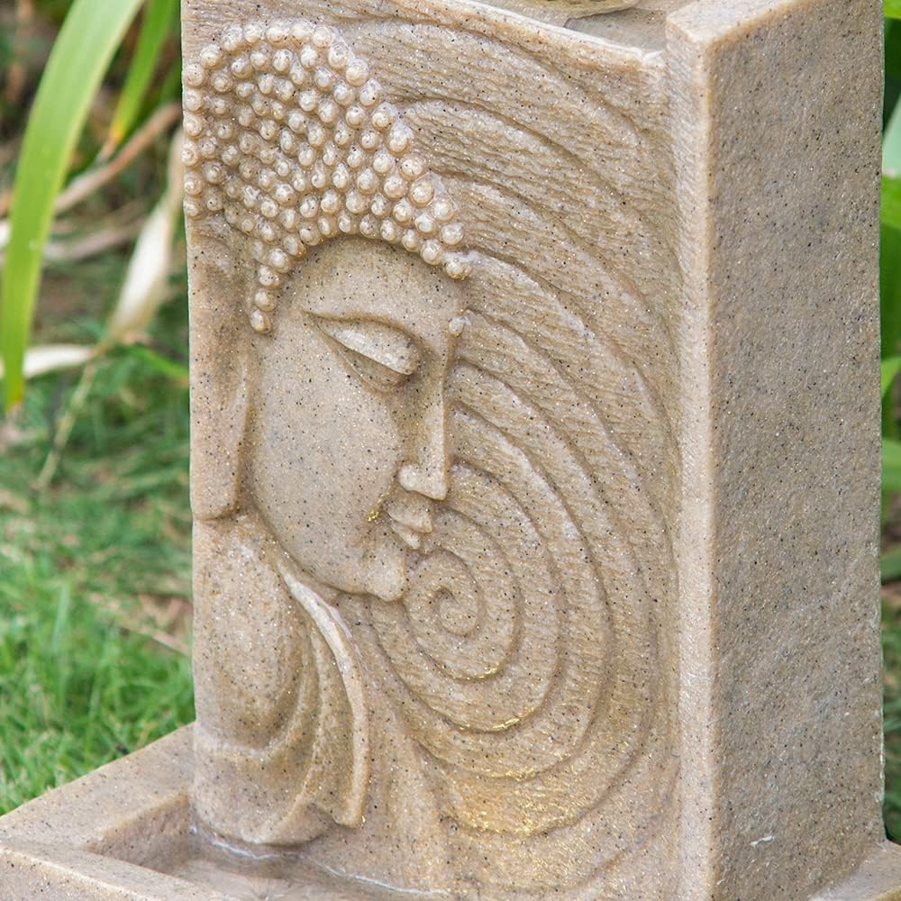 Generic Indoor Buddha Water Fountain with LED Light