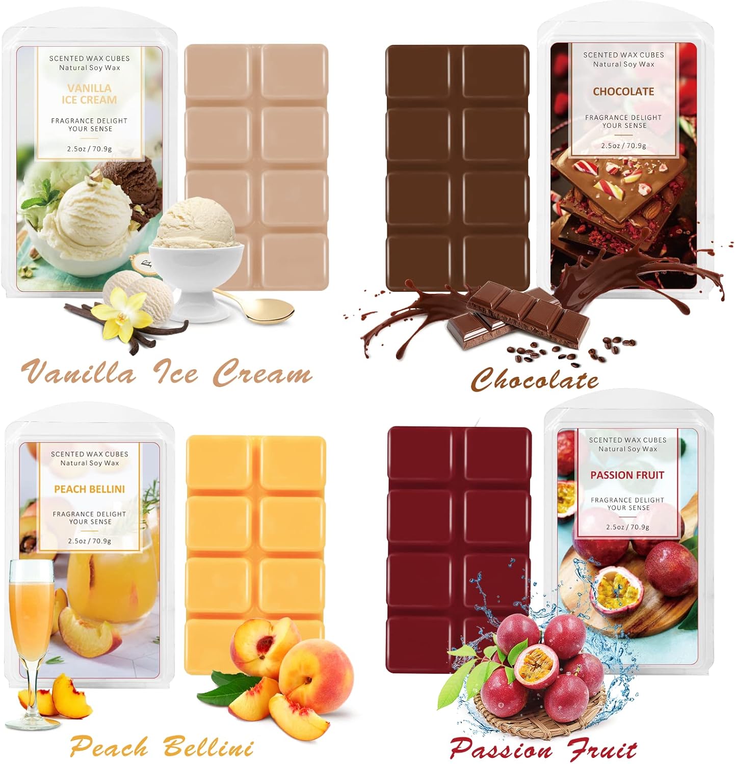 SCENTORINI Wax Melts 8 Flavors 25 OZ Set