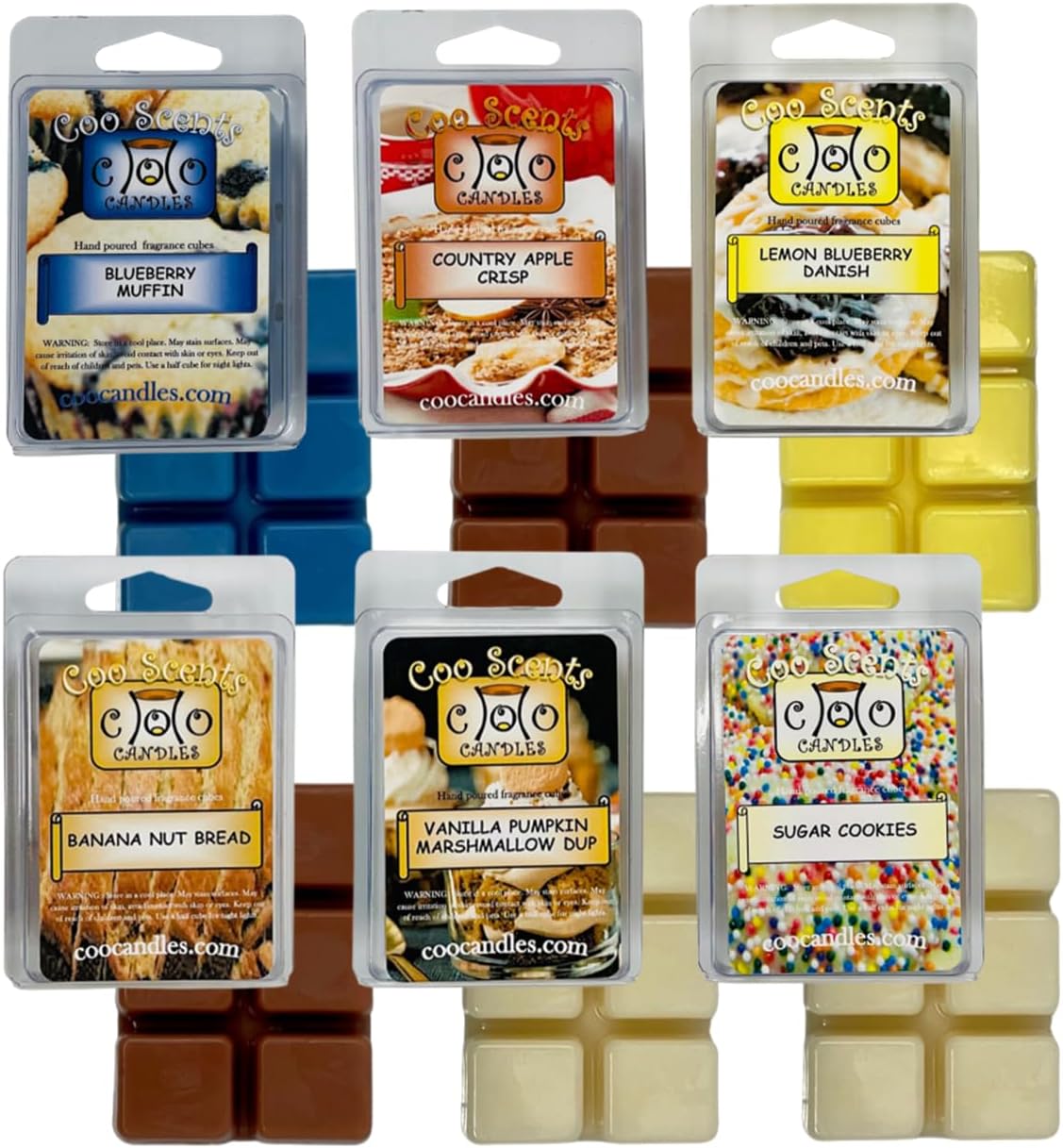 Coo Candles Bakery Scented Wax Melts 6 Pack
