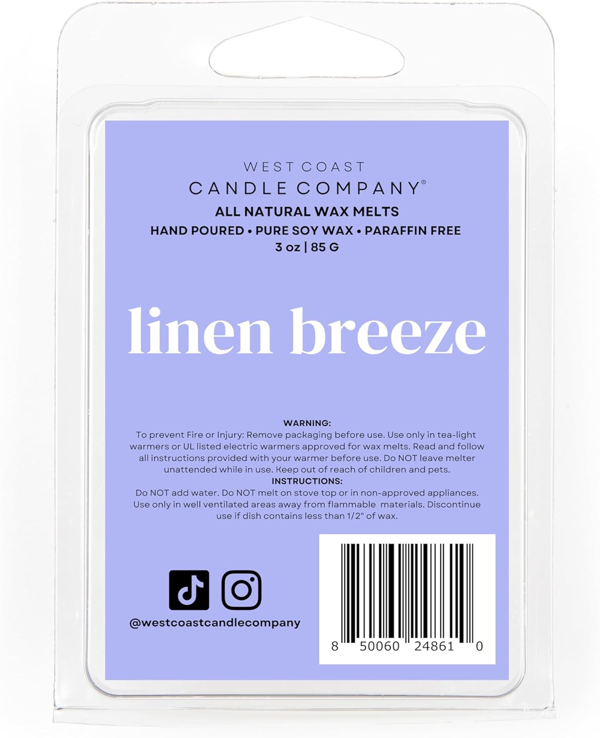 Linen Breeze Pet Safe Soy Wax Melts