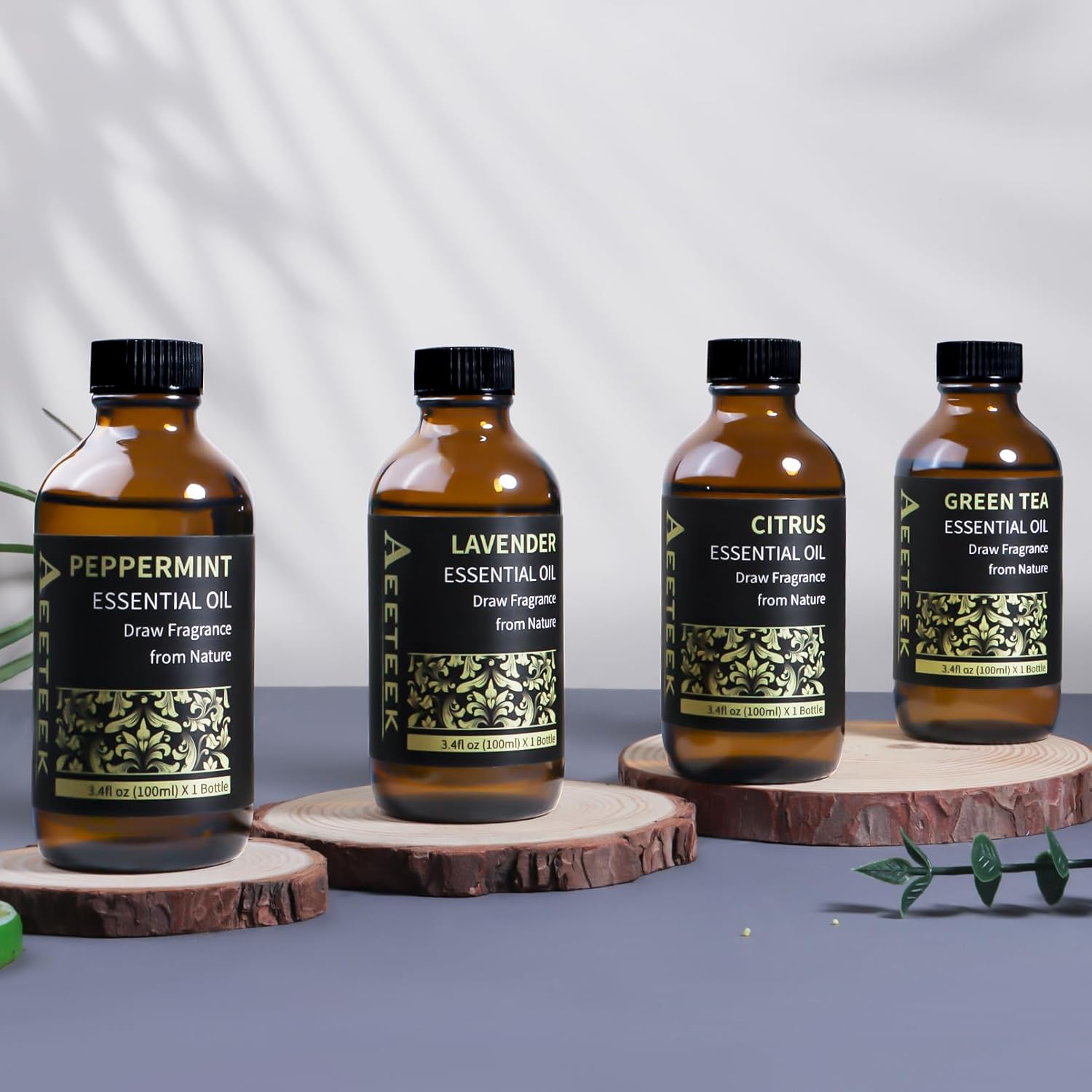 Aeeteek 100ml Peppermint Essential Oil Refill for Diffuser