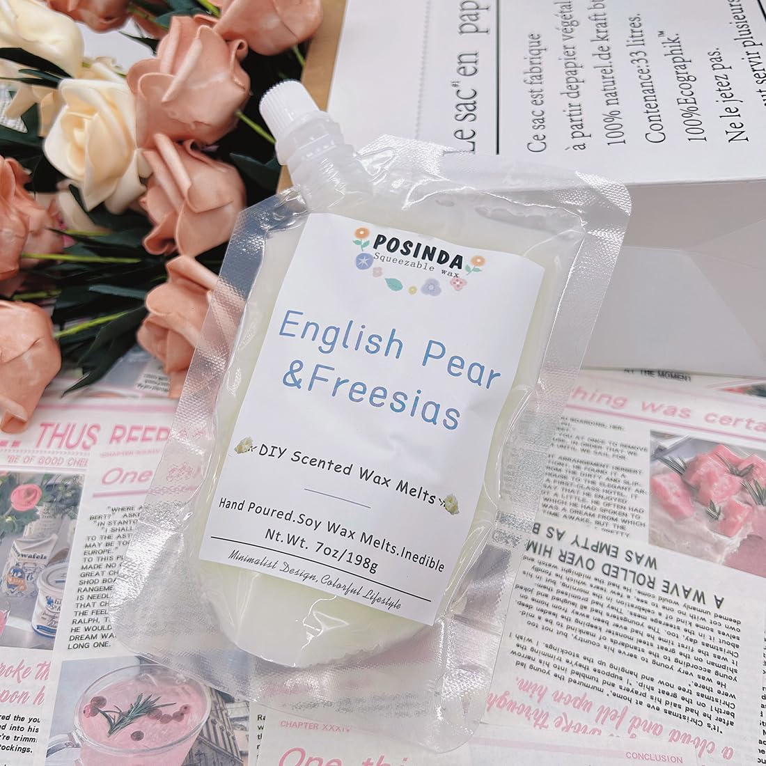 1pc 7oz English Pear Freesia Squeezable Wax Melts