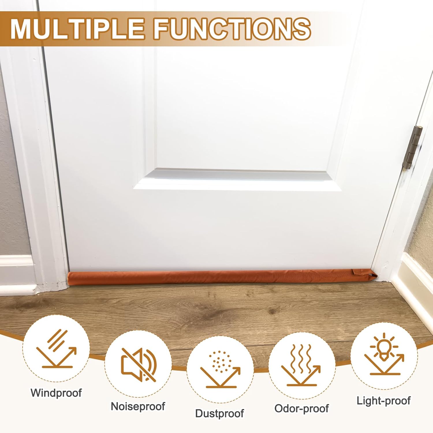 Uxcell Under Door Draft Stopper 1 Pcs Adjustable Door Blocker