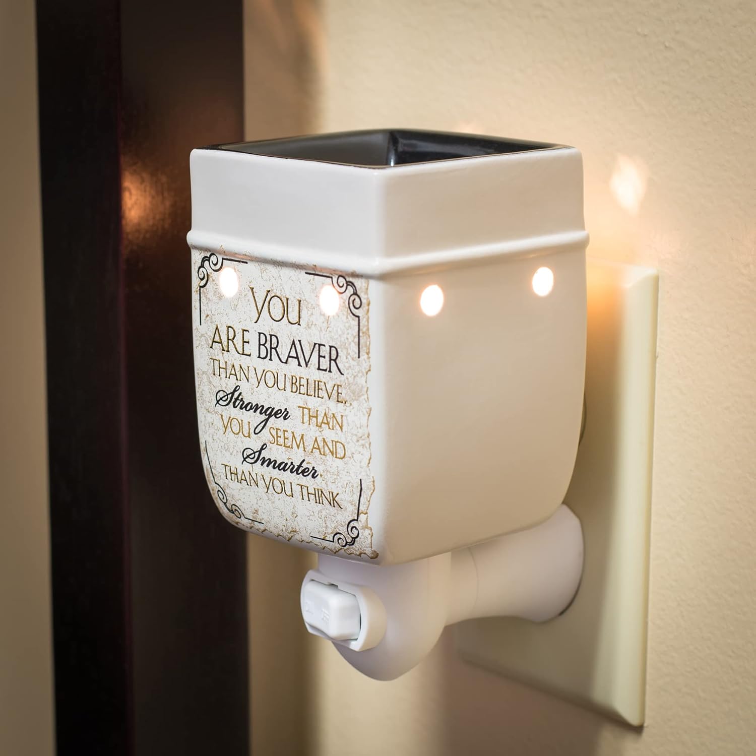 Elanze Designs Braver and Smarter Ceramic Wax Warmer