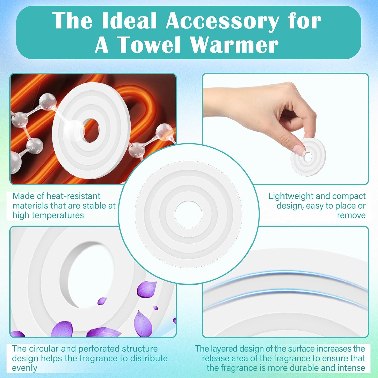 32PCS Scented Towel Warmers with 8 Scents