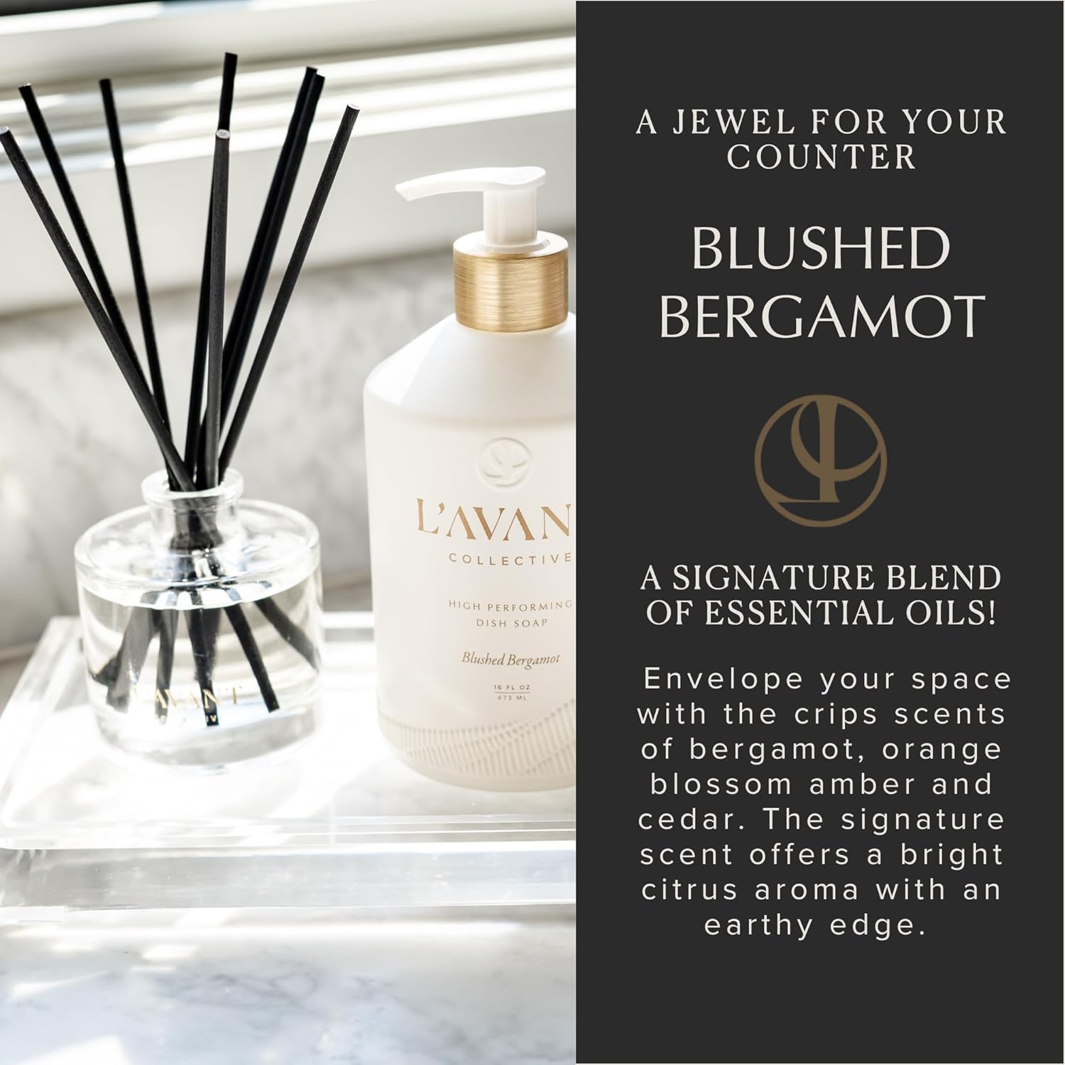 LAVANT Collective Blushed Bergamot Reed Diffuser