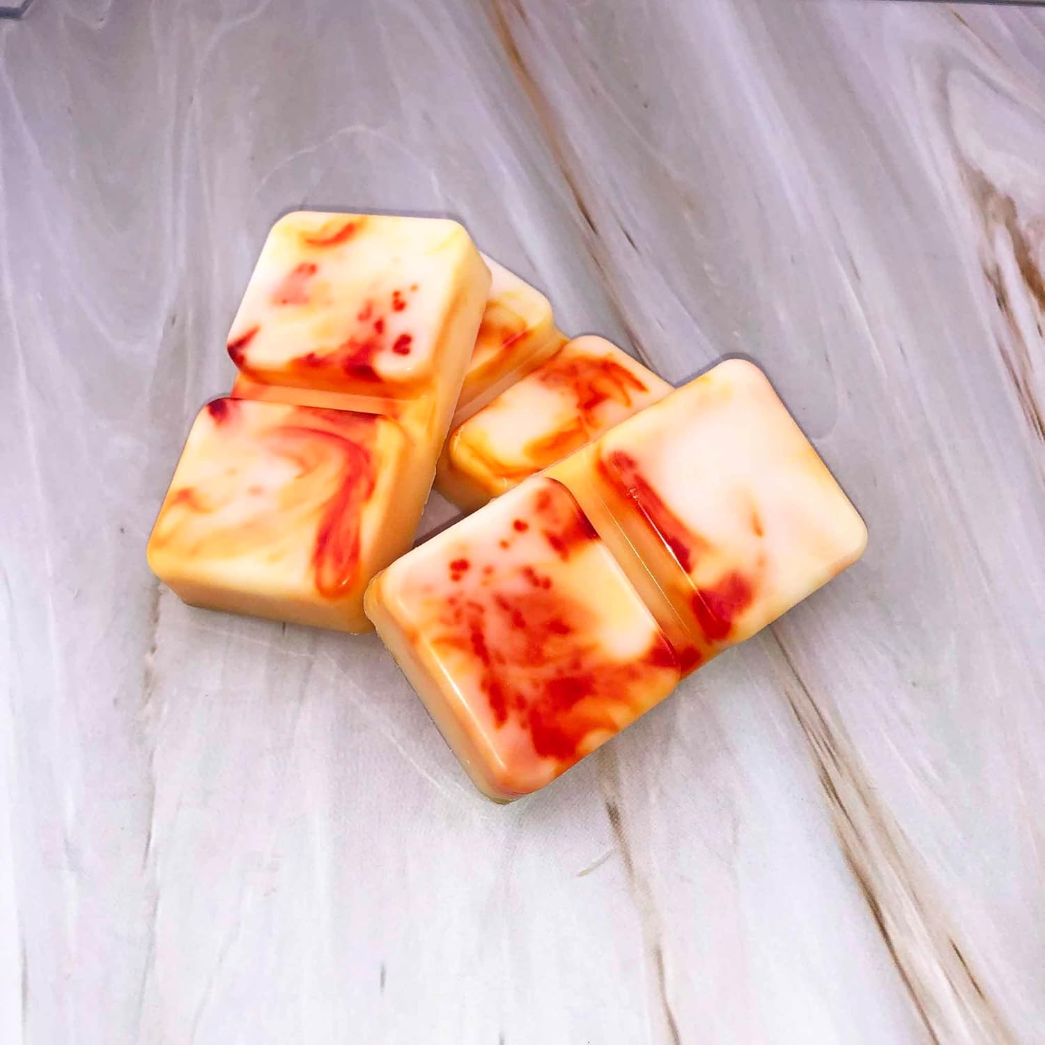 DaVoice Fall Wax Melts Soy Wax Blend - 6 Cubes Pumpkin Vanilla Marshmallow Scent