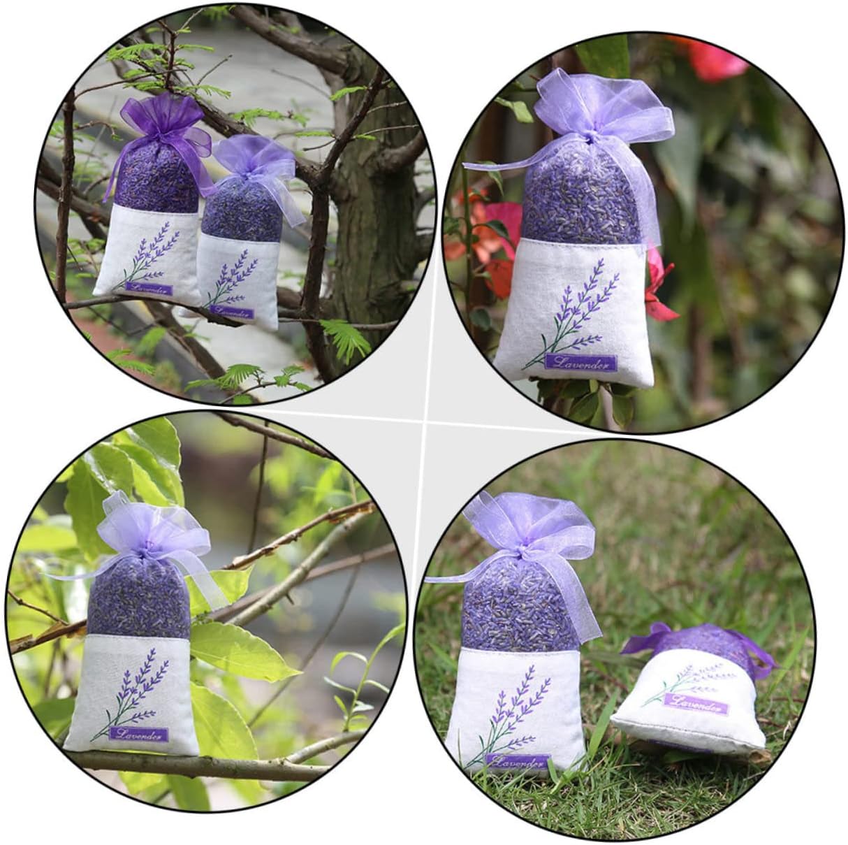 22Pcs Lavender Sachet Bags for Wardrobe and Home Fragrance