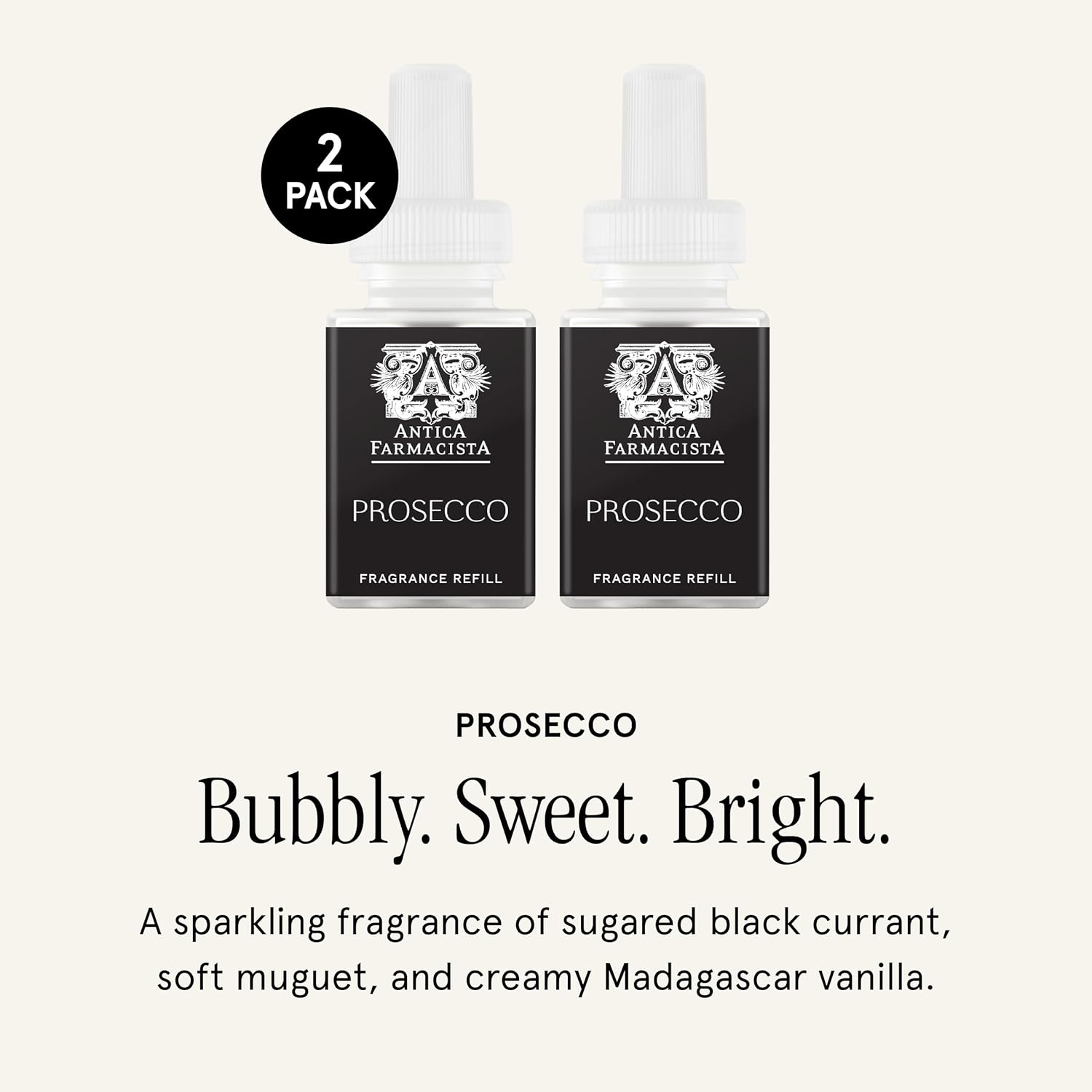 Pura Antica Farmacista Home Scent Refill - 2 Pack Prosecco