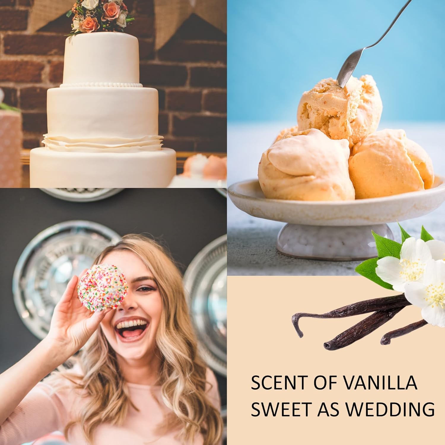 Vanilla Scent Soy Wax Gifts for Women Bridesmaids and Mays