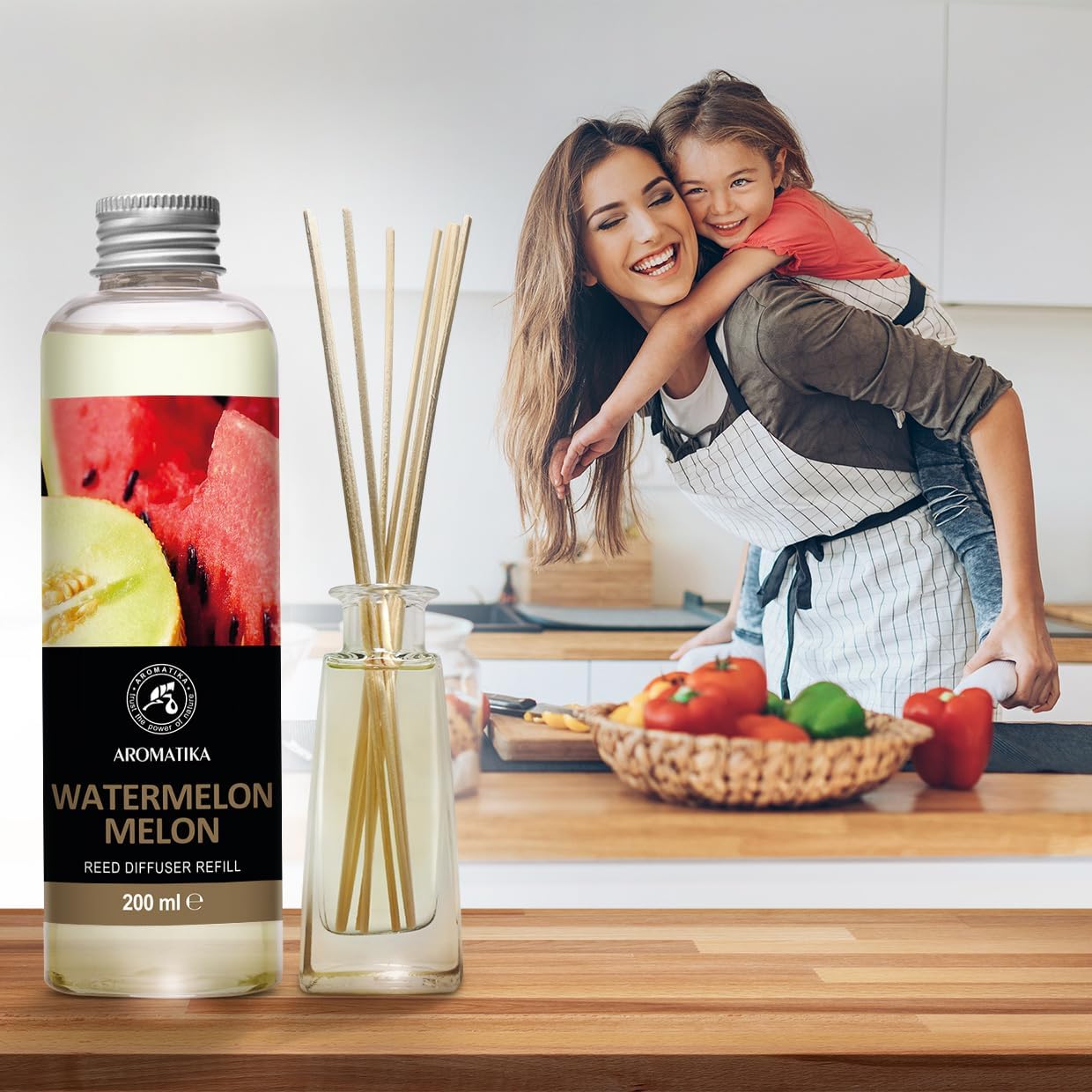 Watermelon Melon Scented Reed Diffuser Refill 68 Fl Oz