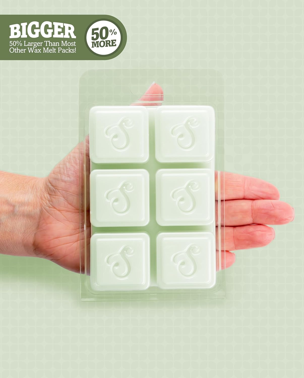 Eucalyptus Leaf Wax Melts 6 Oz Total - Made With Essential Oils