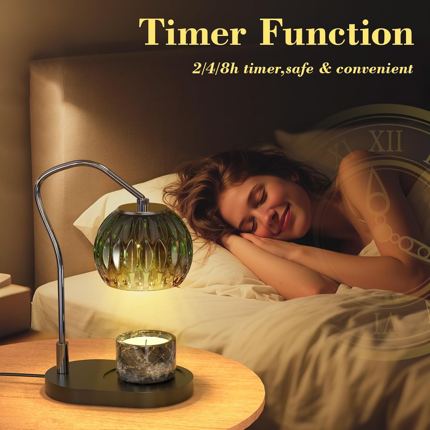Candle Warmer Lamp with Timer and Dimmer for Jar Candles