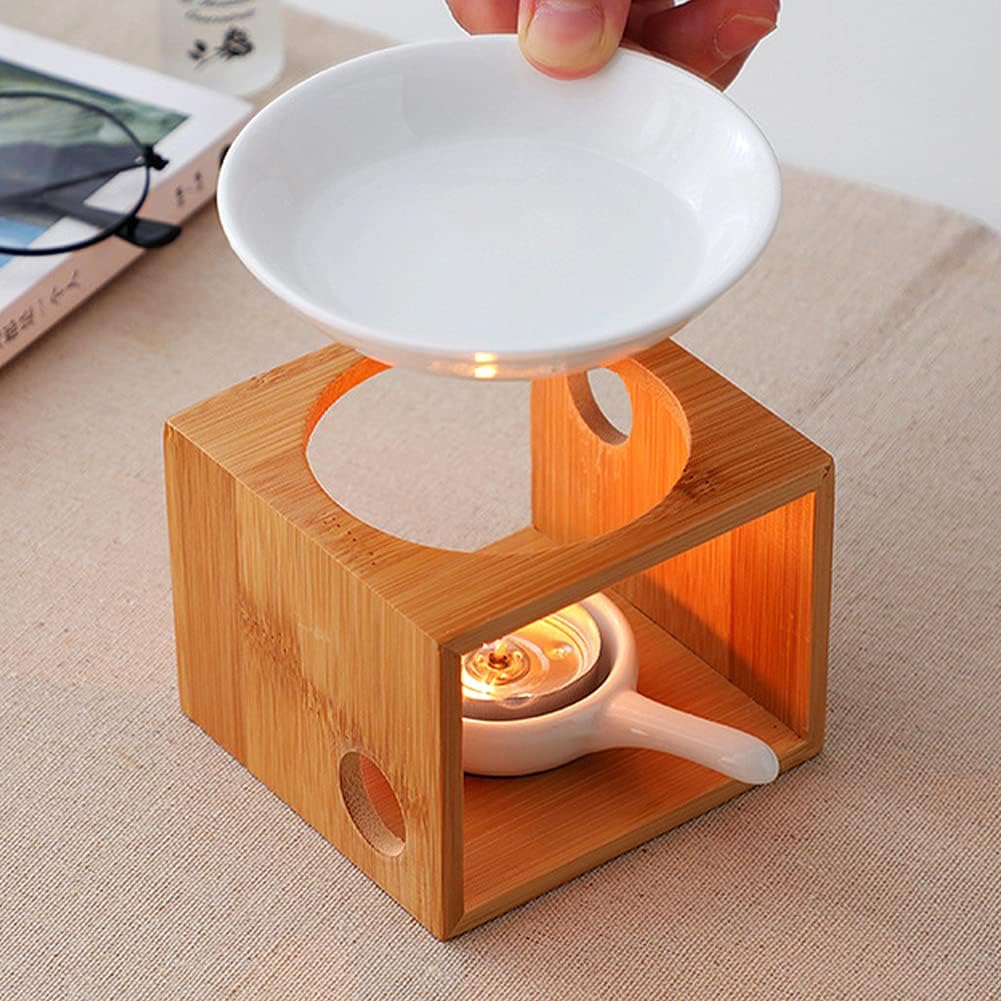 Wooden Essential Oil Burner with Tealight Holder