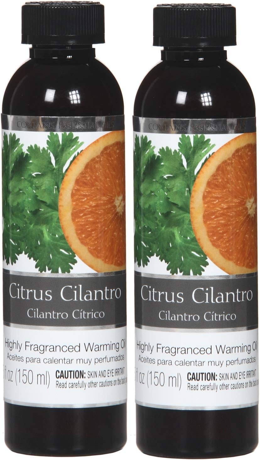 Hosleys Set of 2 Citrus Cilantro Warming Oils