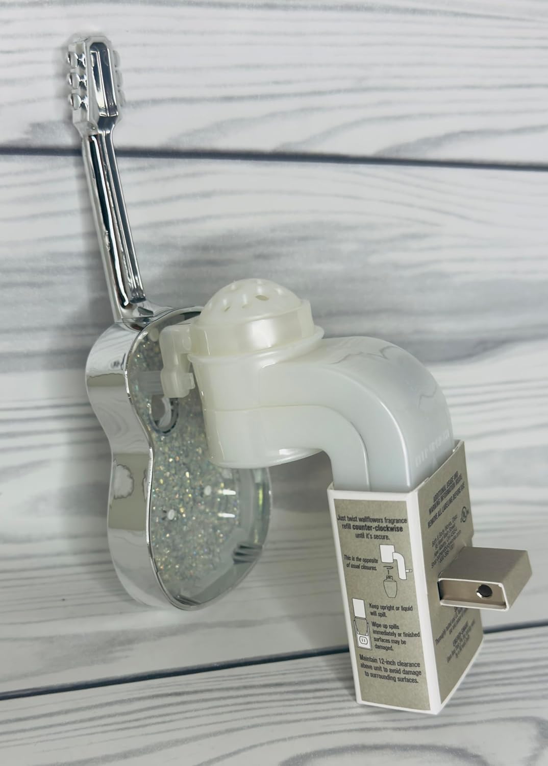 Sparkly Guitar Adjustable Wallflowers Nightlight Plug