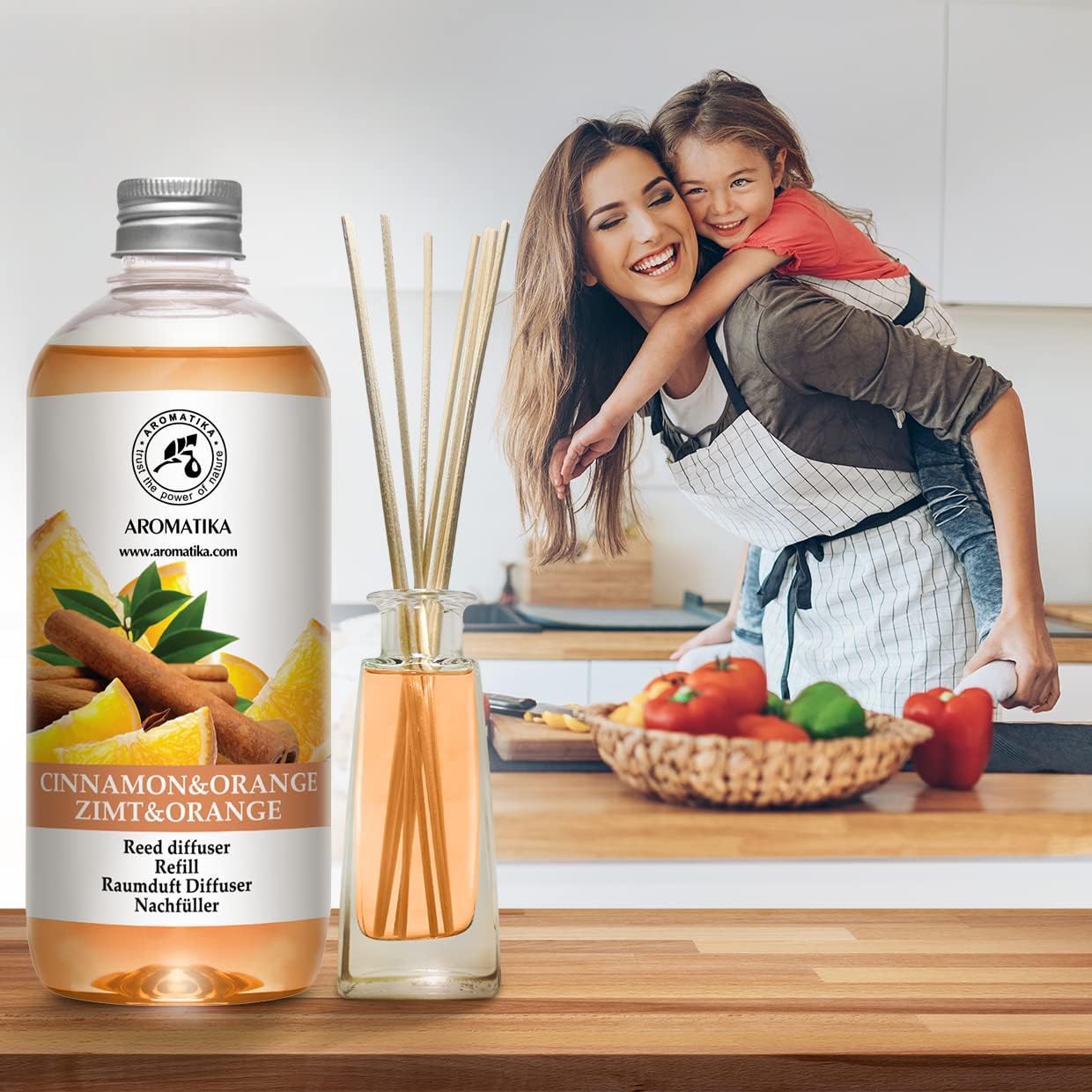 Cinnamon Orange Diffuser Refill 17 Fl Oz Natural Aroma