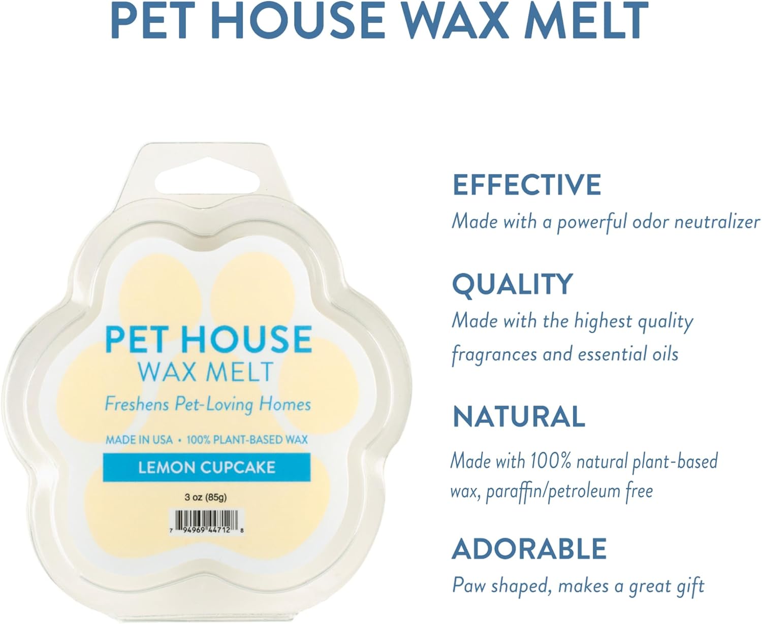One Fur All Lemon Cupcake Wax Melts for Pet Odor