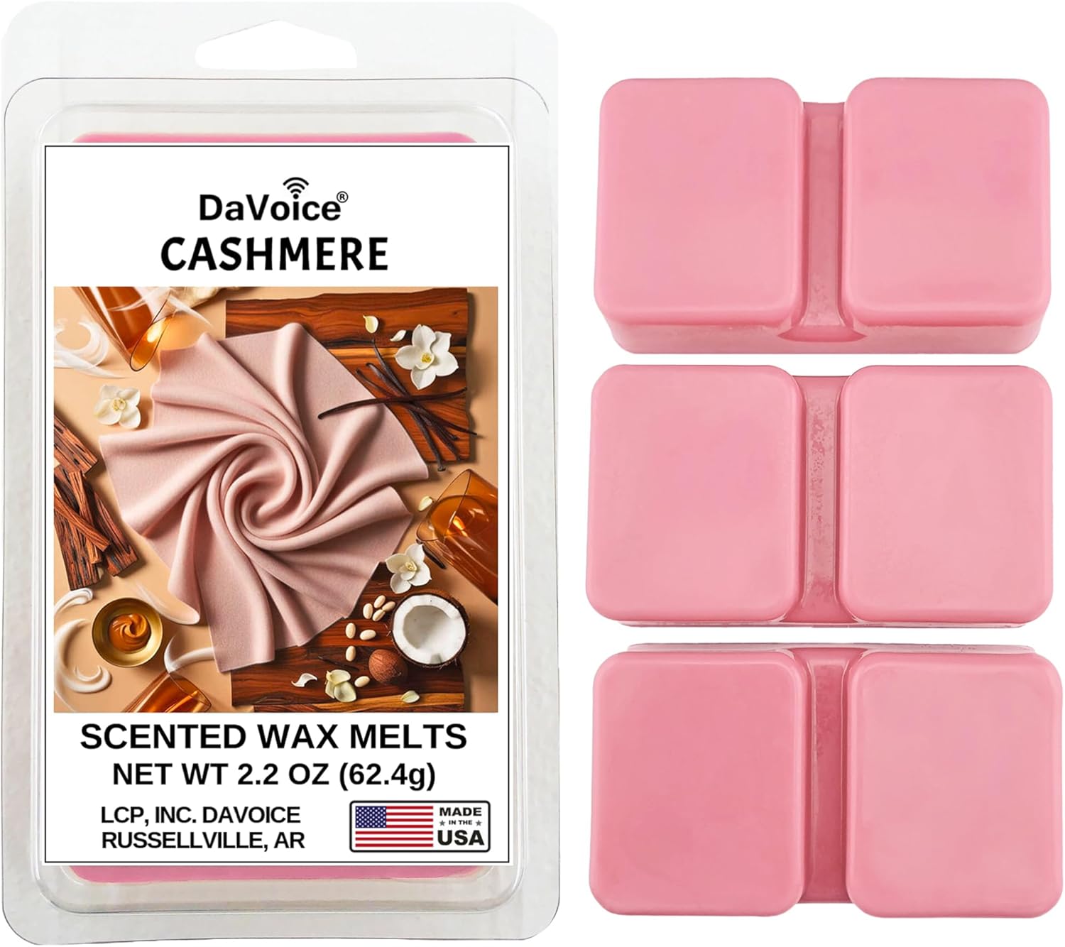 Winter Scented Wax Melts Cashmere Vanilla Coconut Jasmine Cedarwood Sandalwood