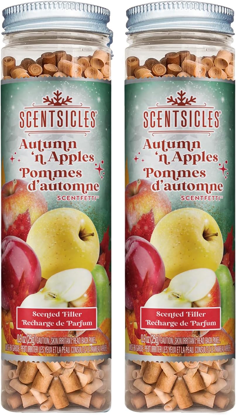 Scentsicles Scentfetti Autumn Apples Paper Filler 125g Bottle 2 Pack