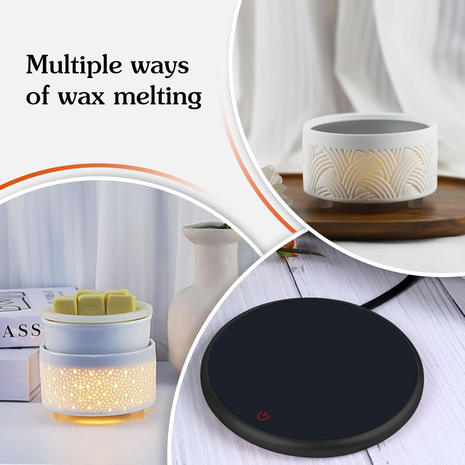 2PCS Large Wax Melt Warmer Liner Silicone