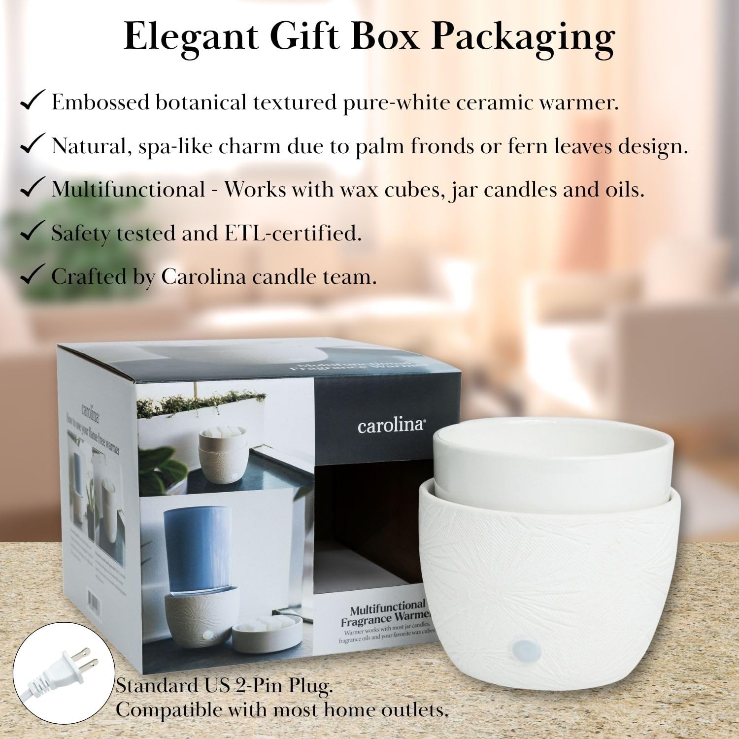 CAROLINA 3-in-1 Electric Wax Melter with Ceramic Dish