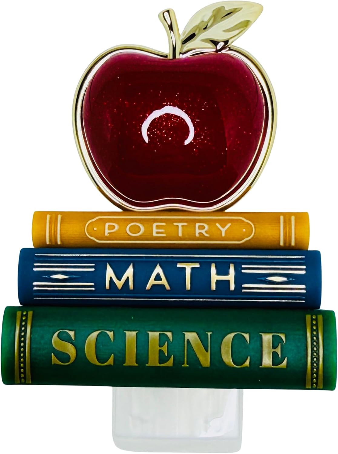 Red Apple On Books Adjustable Wallflowers Scent Control Nightlight Plug