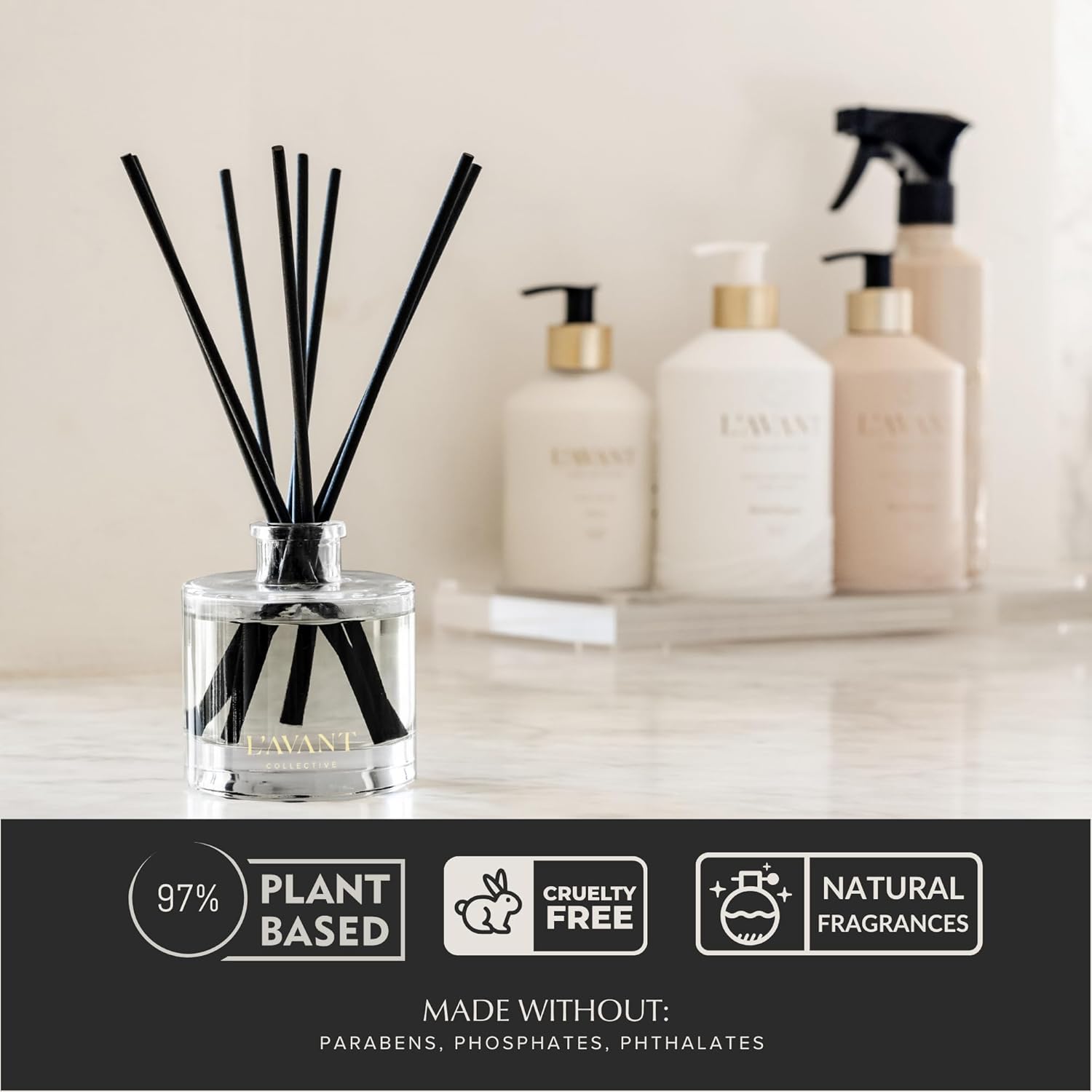 LAVANT Collective Blushed Bergamot Reed Diffuser