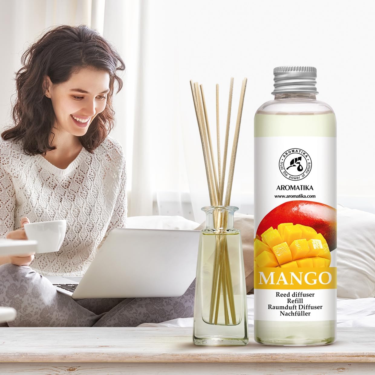 Mango Reed Diffuser Refill - 68 Fl Oz Natural Scent