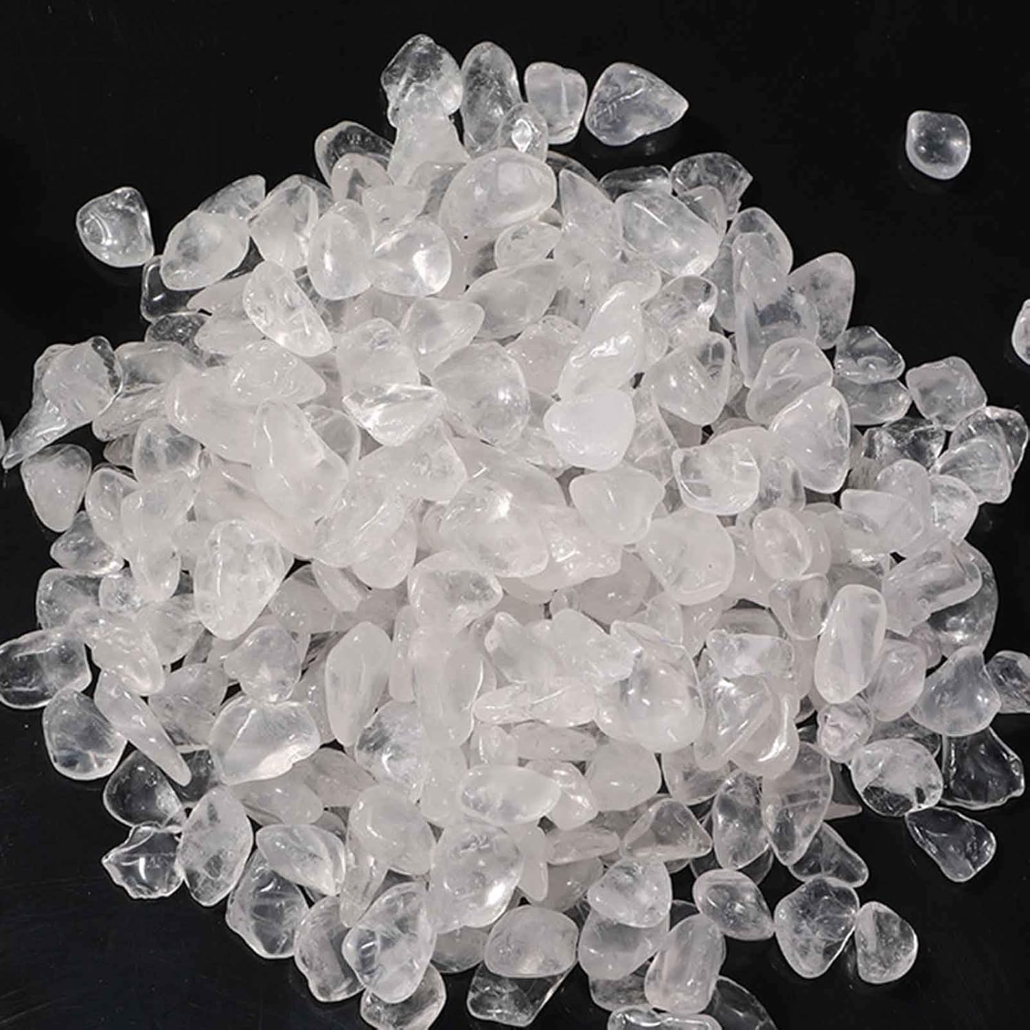 Clear Crystal Chips Natural Polished Quartz Stones for Fish Tanks Vase Fillers